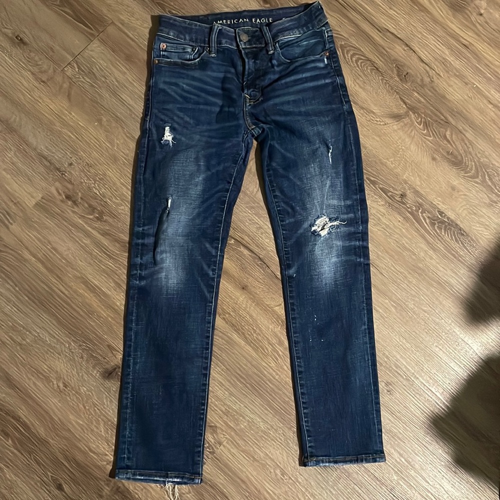 American Eagle Jeans NE(X)T Level flex, slim straight, 28 X 28, dark blue